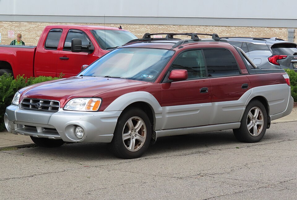 Subaru Baja photographed from the front