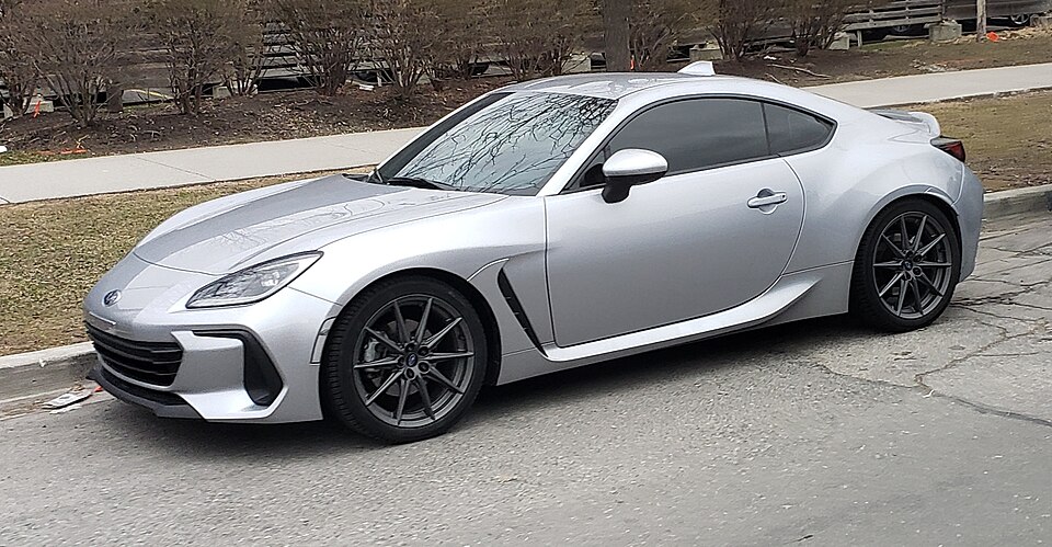 Subaru BRZ photographed from the front